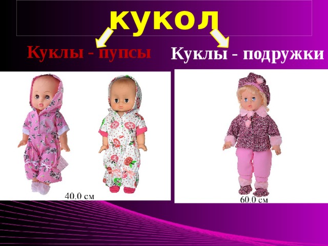 Ассортимент кукол Куклы - подружки Куклы - пупсы