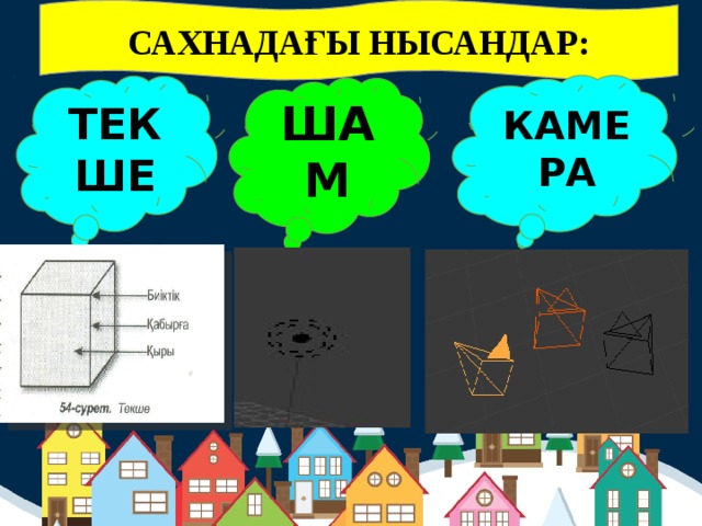 САХНАДАҒЫ НЫСАНДАР: КАМЕРА ТЕКШЕ ШАМ