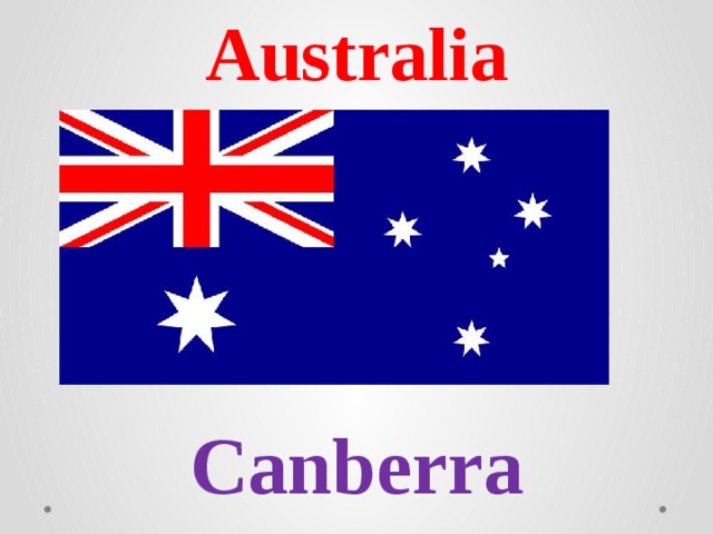 Australia  Canberra