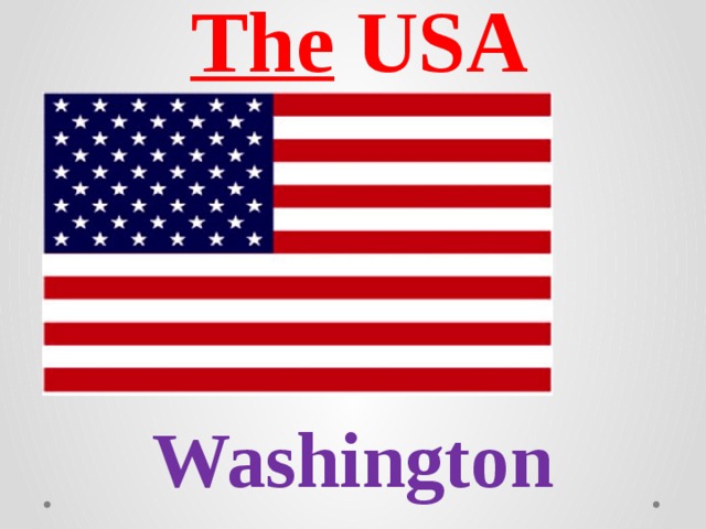 The USA Washin Washington