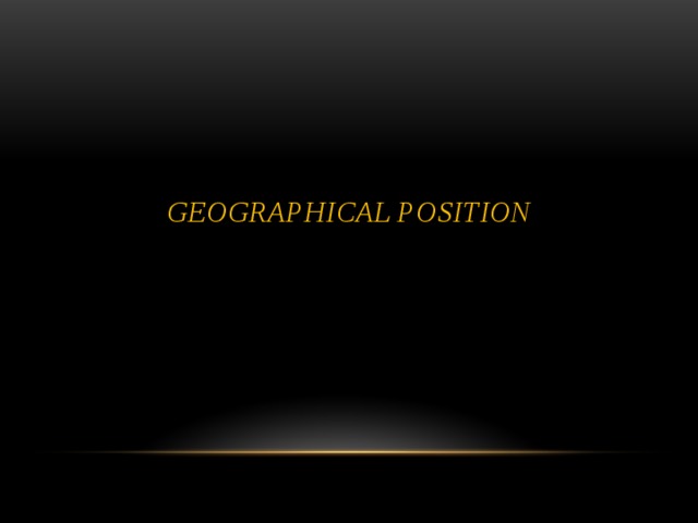 Geographical position