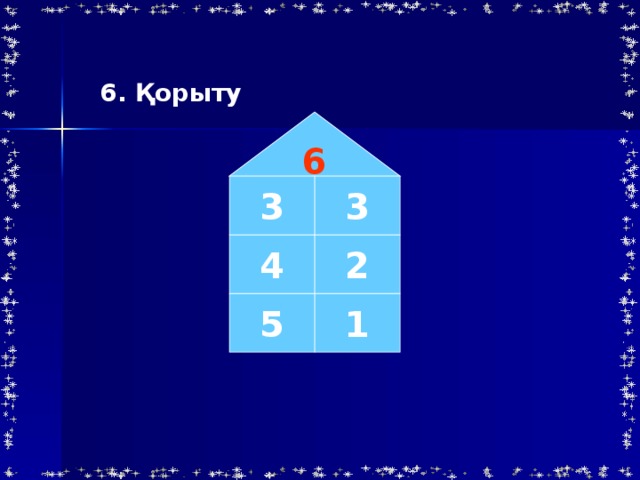 6. Қорыту 6 3 3 4 2 5 1