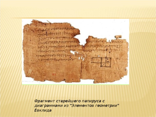 Фрагмент старейшего папируса с диаграммами из 