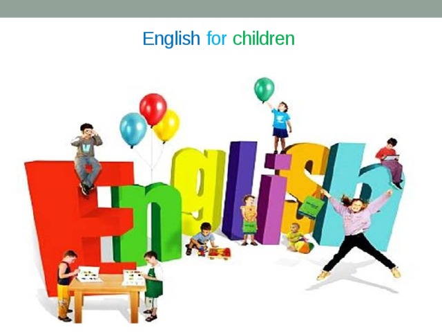 English  for  children