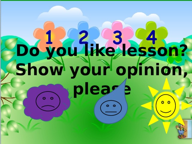 Do you like lesson? Show your opinion, please