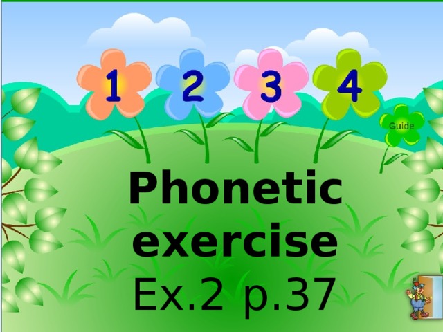 Phonetic exercise Ex.2 p.37