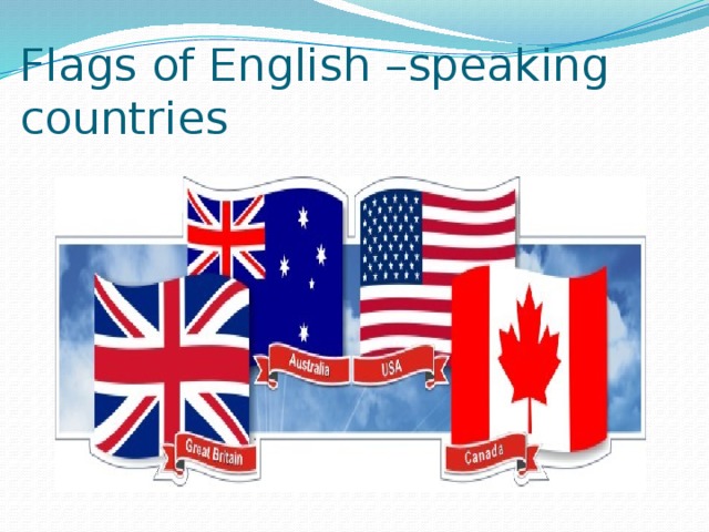 Flags of English –speaking countries