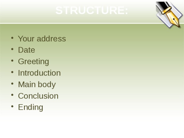 STRUCTURE: