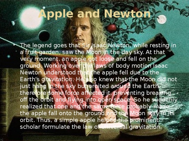Apple and Newton