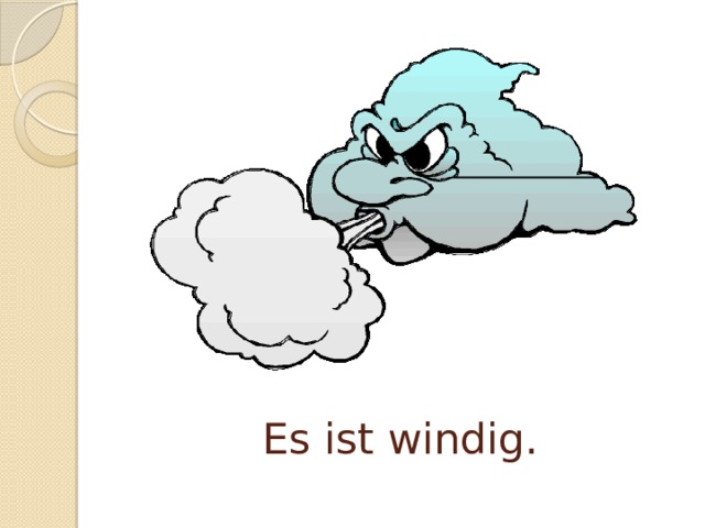 Es ist windig.
