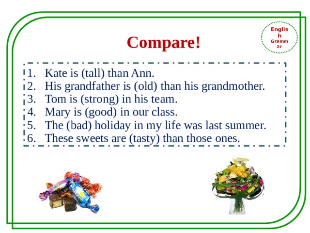 English Grammar Compare!