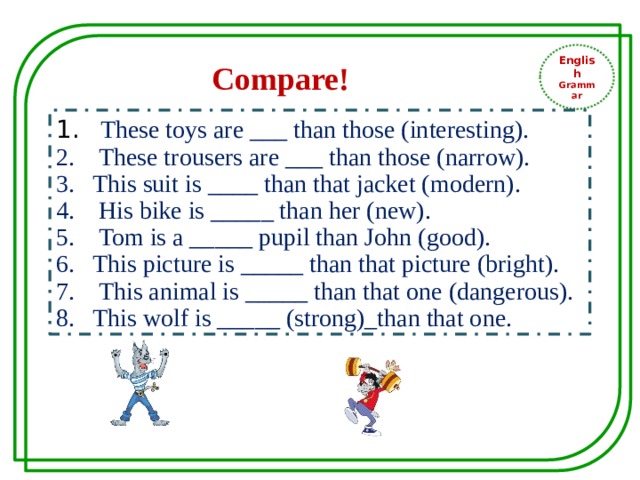 English Grammar Compare!