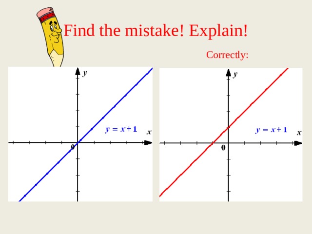Find the mistake! Explain! Correctly:
