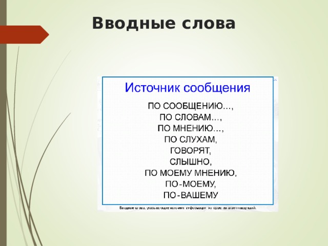 Презентация вводные слова 8 класс русский язык. Вводные слова презентация. Вводные слова презентация 8 класс. Вводные слова указывающие на источник информации. Уж вводное слово.