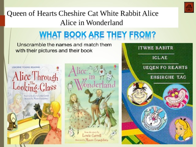 Queen of Hearts Cheshire Cat White Rabbit Alice Alice in Wonderland 1,3
