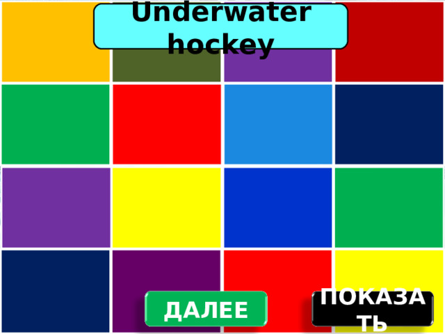 Underwater hockey ПОКАЗАТЬ ДАЛЕЕ