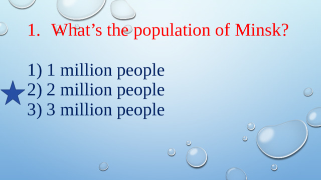 What’s the population of Minsk?