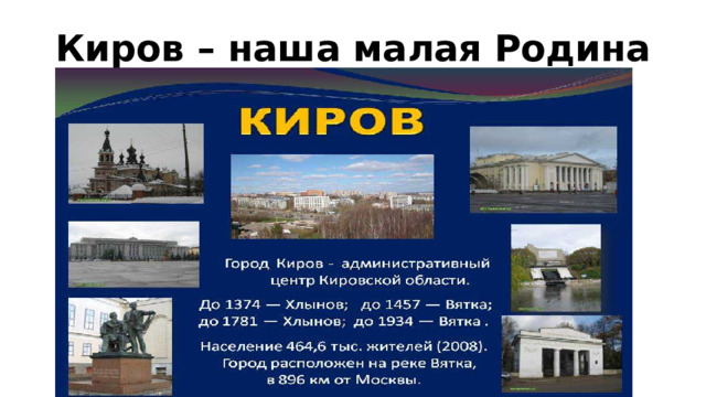 Киров – наша малая Родина