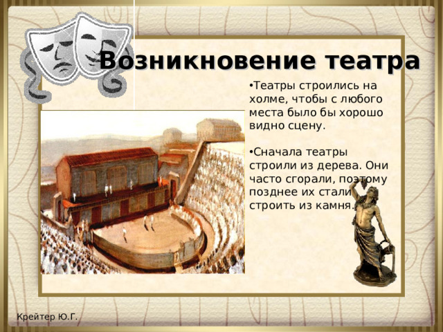 Возникновение театра