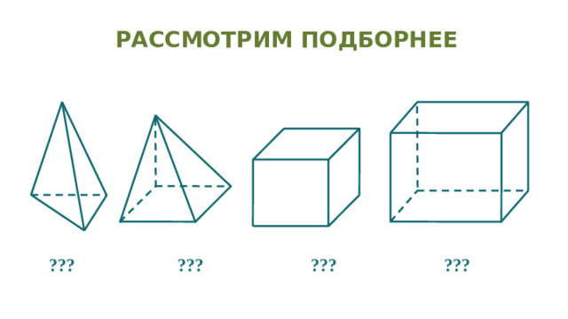 Рассмотрим подборнее ??? ??? ??? ???